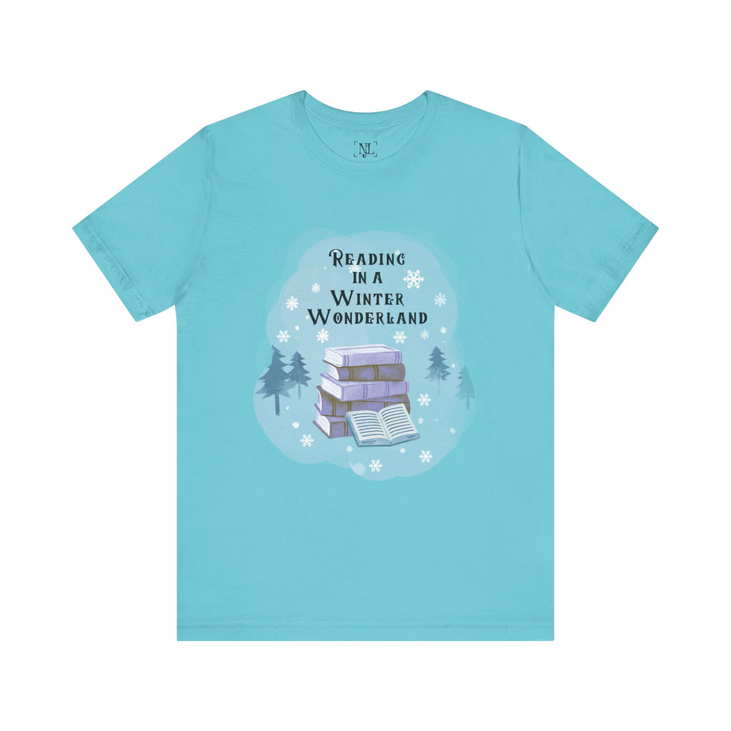 Reading in a Winter Wonderland Short Sleeve Tee