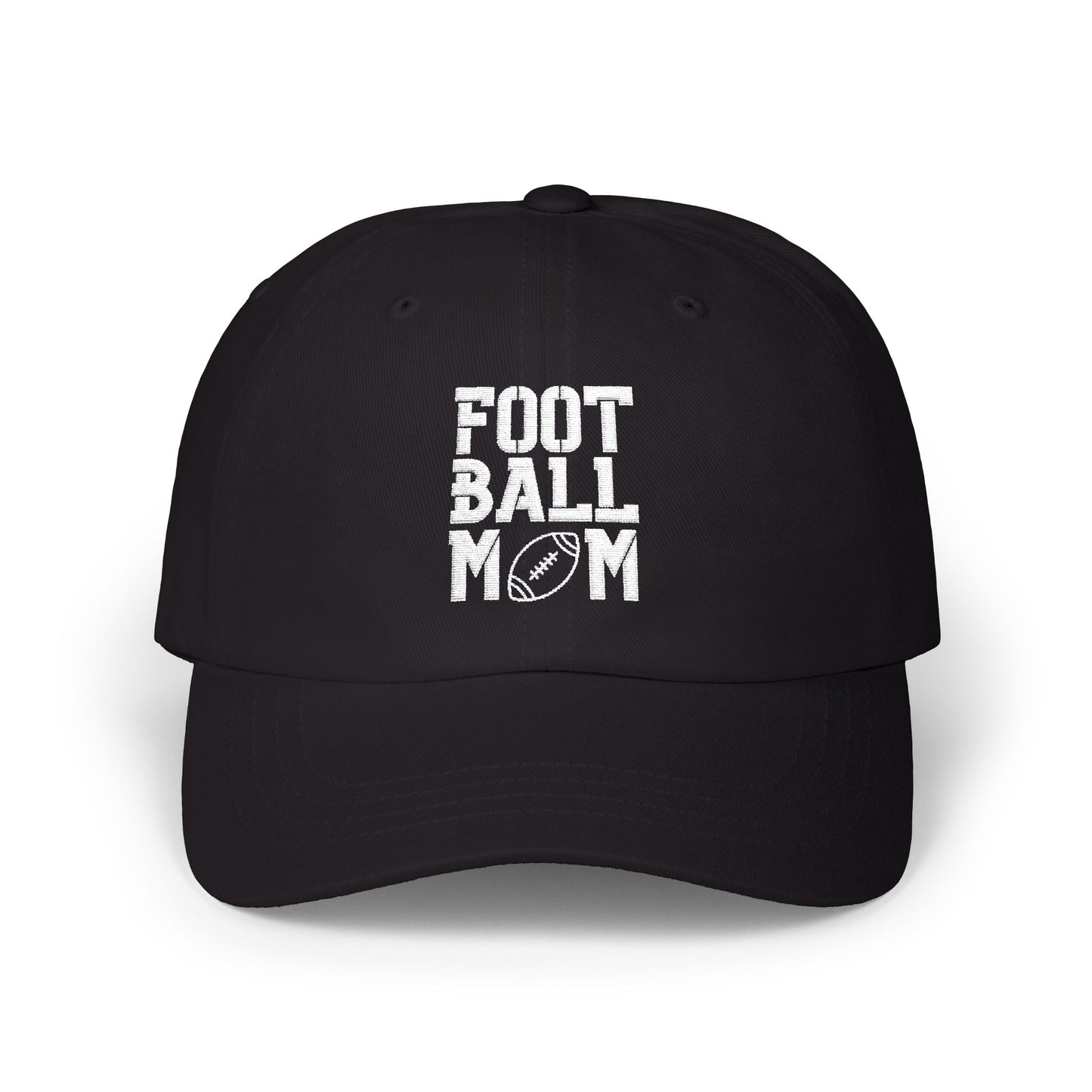 Football Mom  — Hat (White Text)