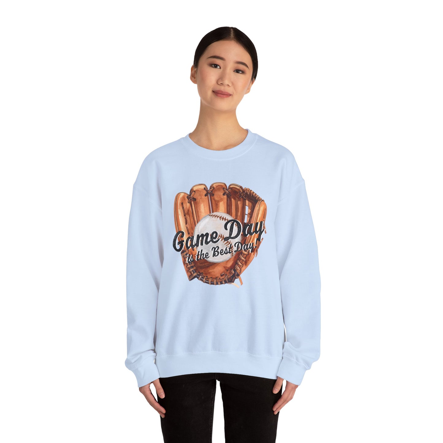 Game Day Baseball Sweatshirt — "Game Day is the Best Day" Crewneck