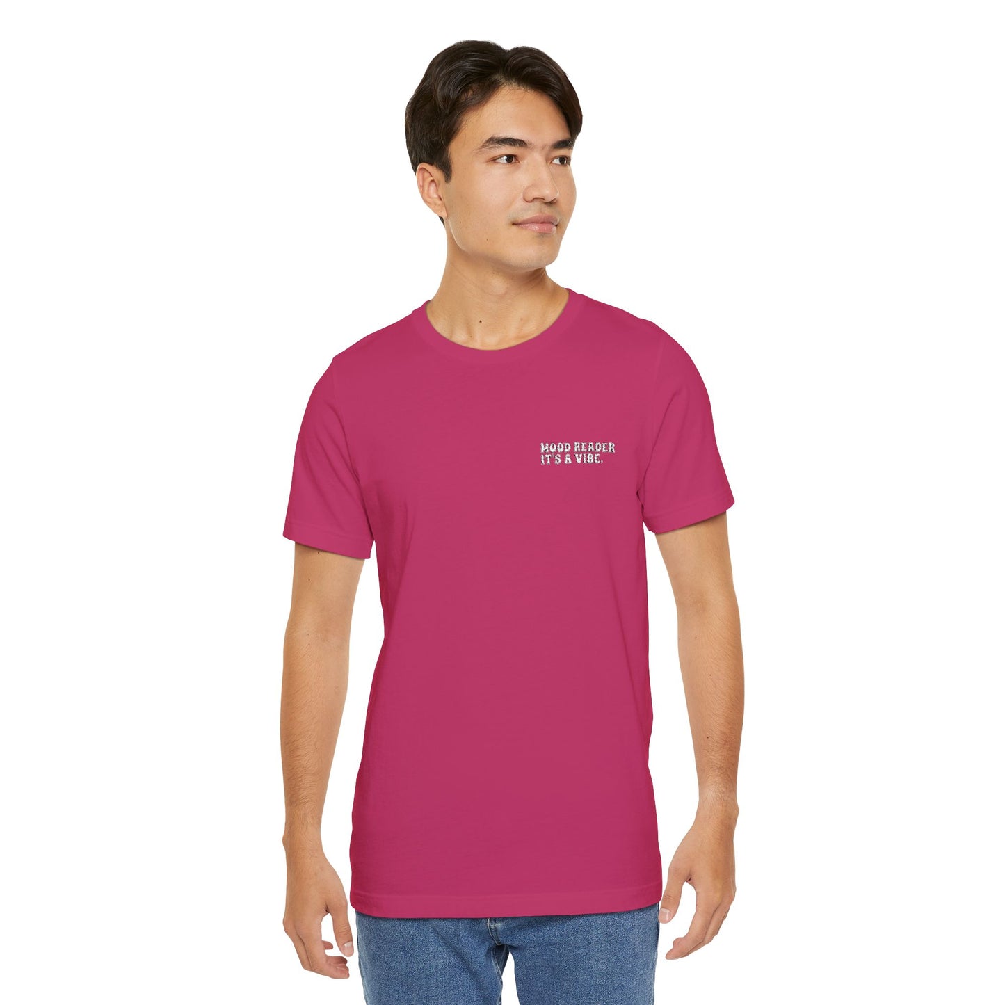 "Mood Readers. It's a Vibe." - Embroidered Literary Tee (White Text)