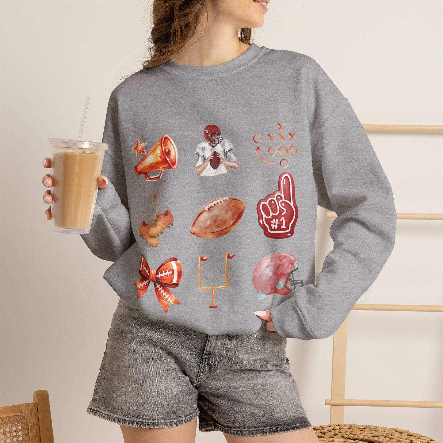 Vintage Football Icons - Graphic Sweatshirt