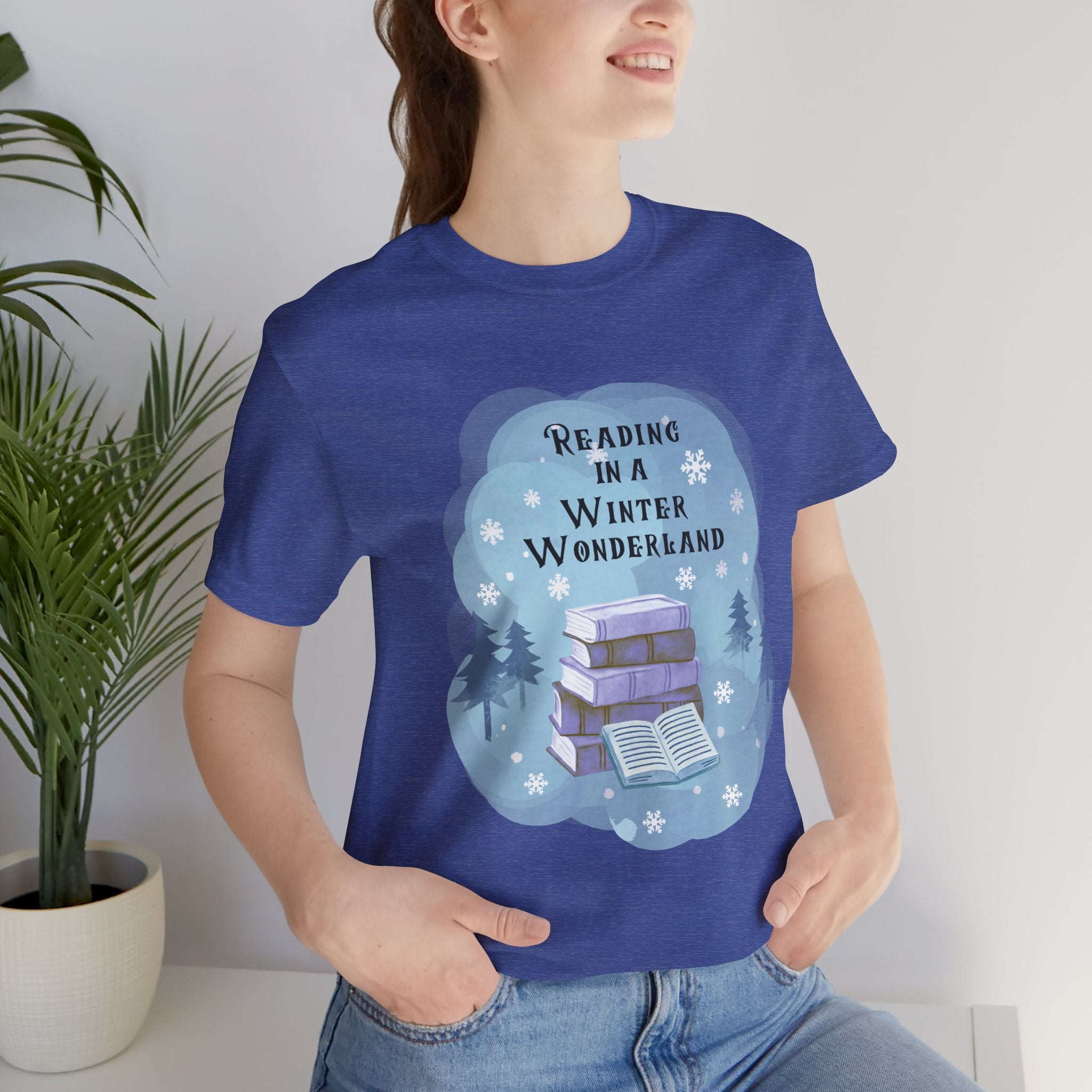 Reading in a Winter Wonderland Short Sleeve Tee