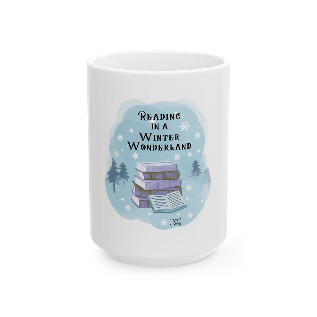 Reading in a Winter Wonderland Ceramic Mug (11oz/15oz)