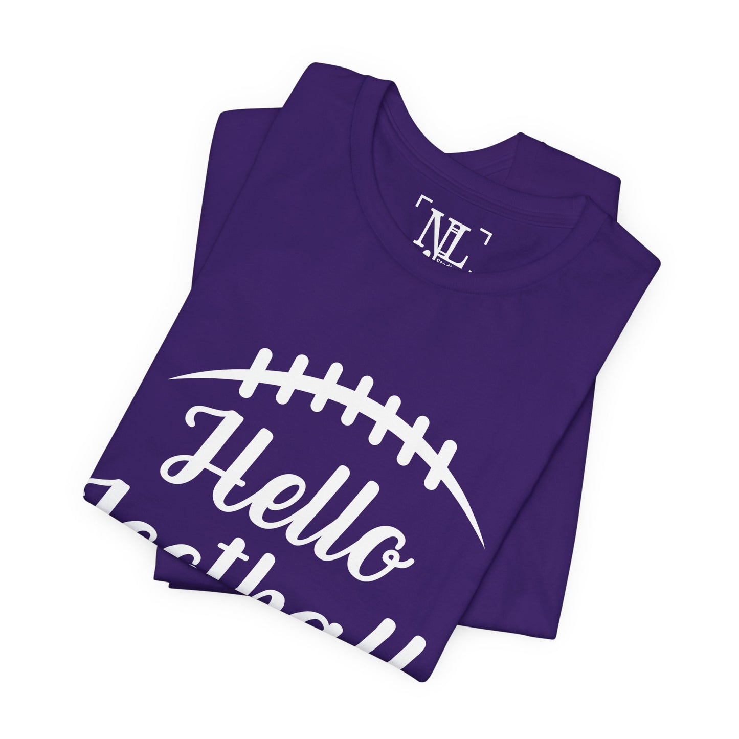 Hello Football Season - Graphic Tee (White Text)