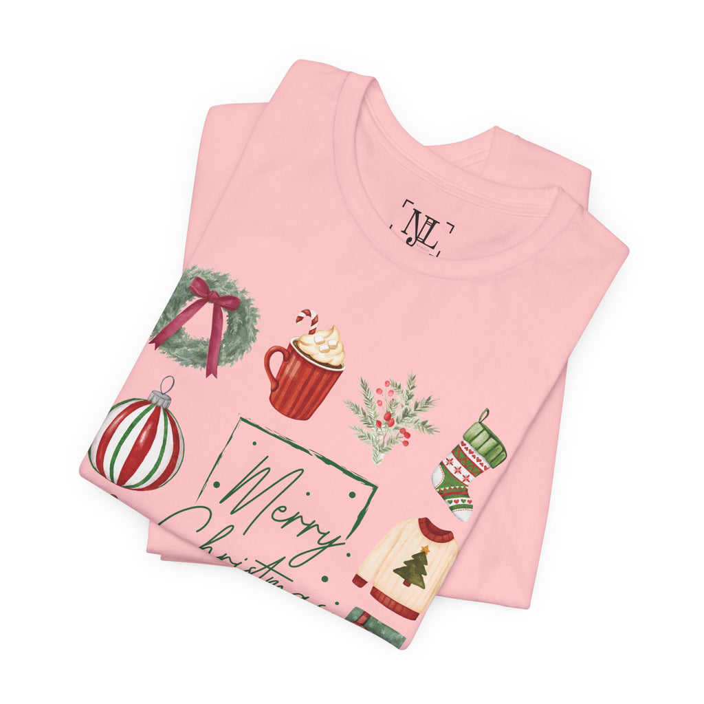 Vintage Merry Christmas - Short Sleeve Tee