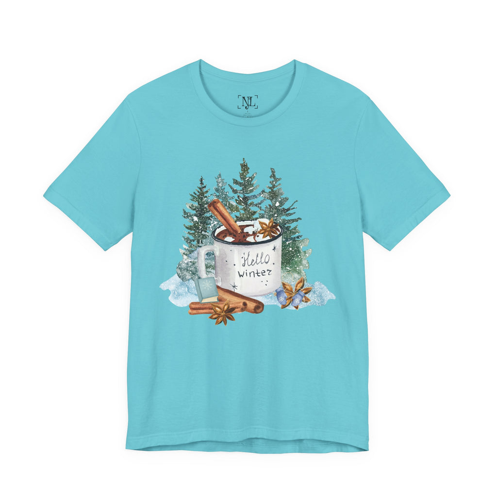 Hello Winter Mug Short Sleeve Tee