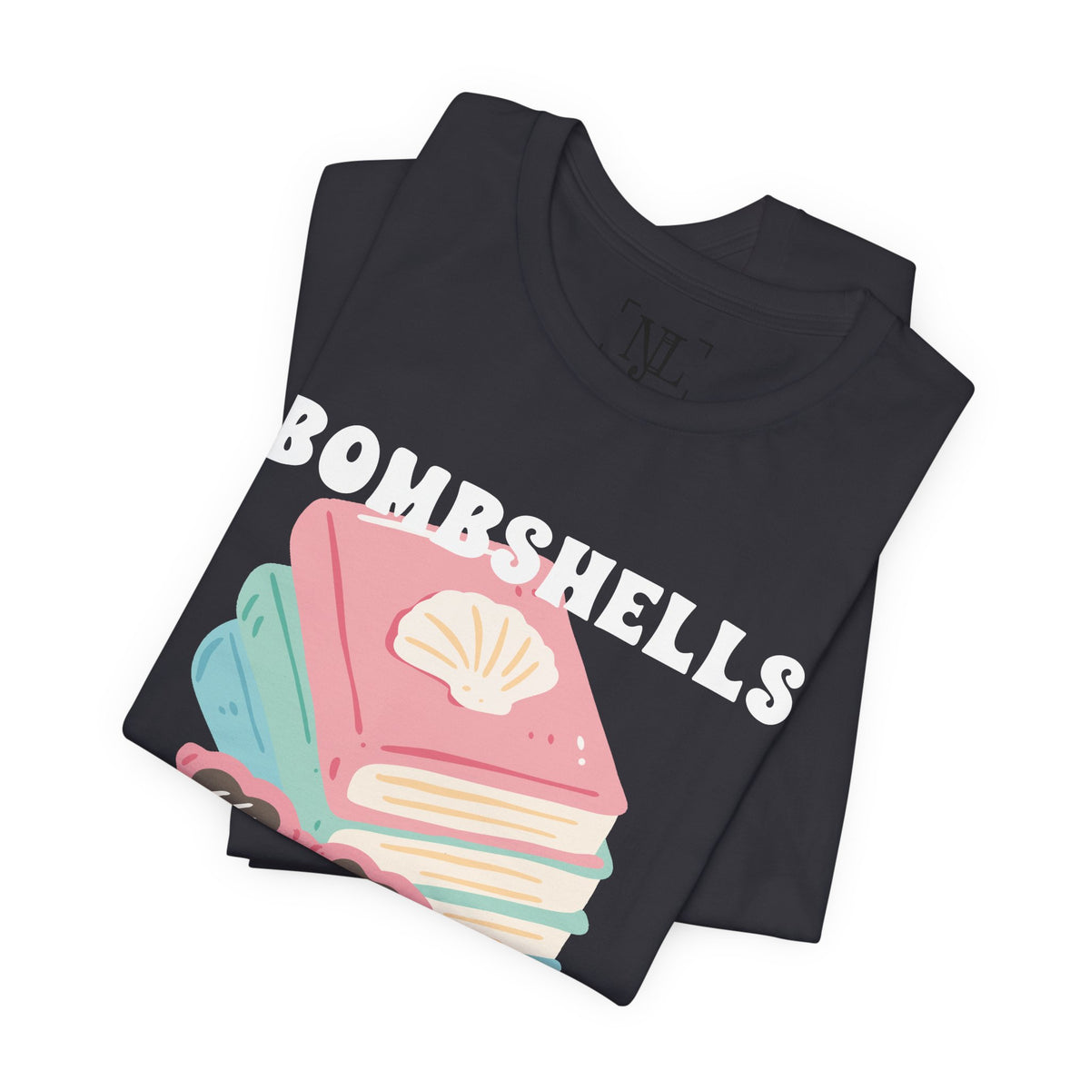 Bombshells Read Books - Bookish Villa Inspired Tee (White Text)