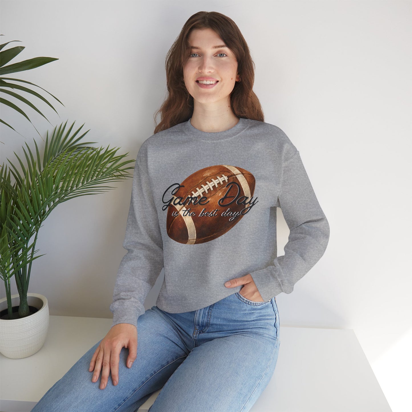 Game Day Is The Best Day Football Crewneck Sweatshirt