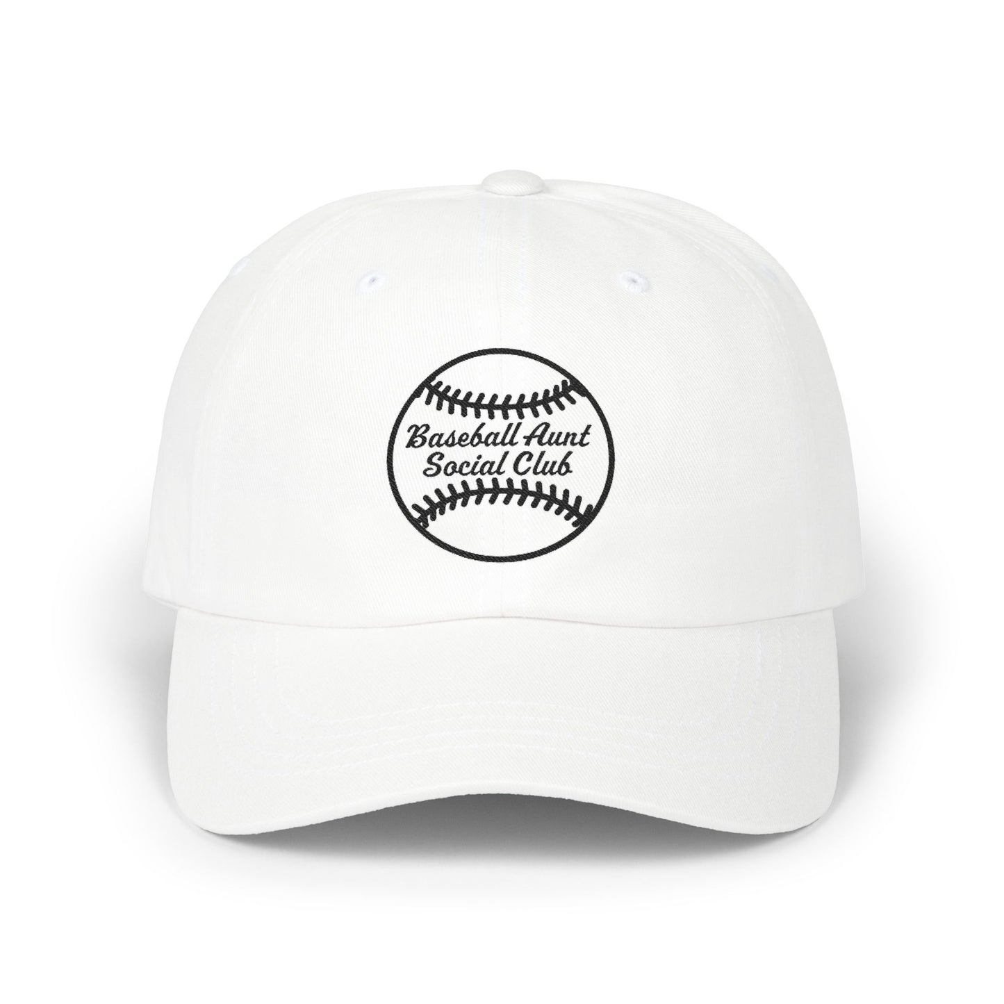 Baseball Aunt Social Club - Dad Cap Black Embroidered