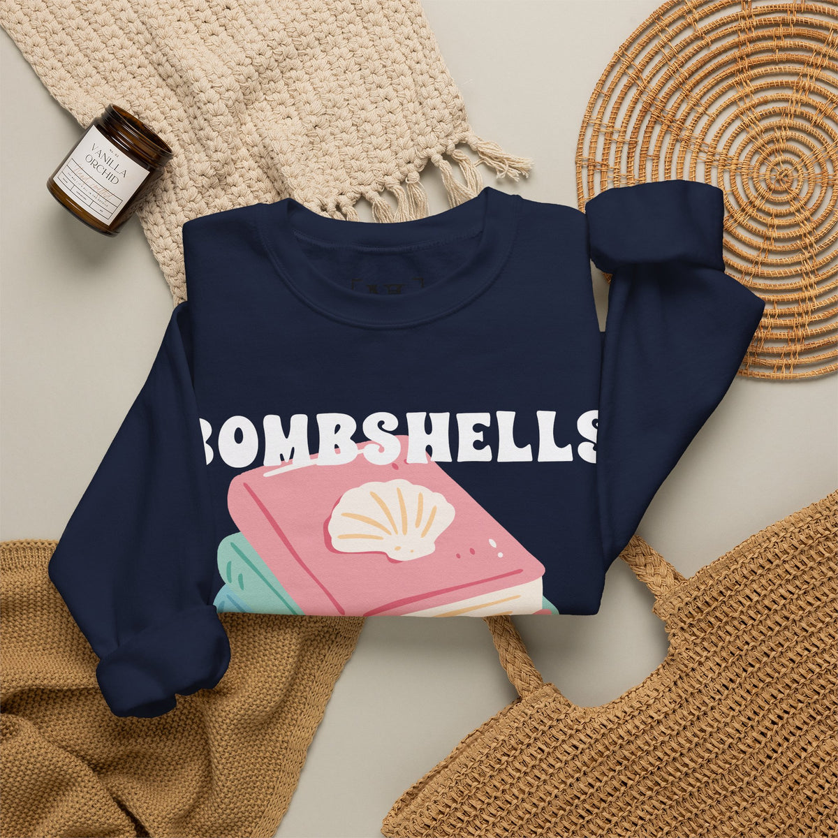 Bombshells Read Books - Bookish Villa Inspired Sweatshirt (White Text)
