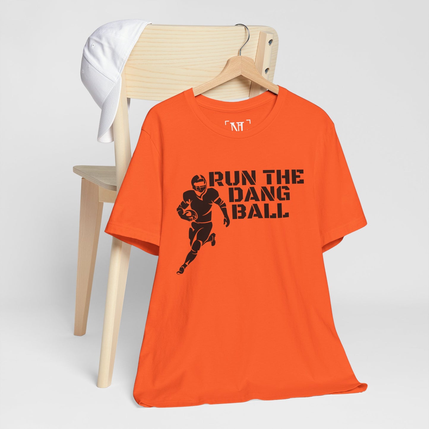 Run the Dang Ball T-Shirt — Football Player Graphic Tee