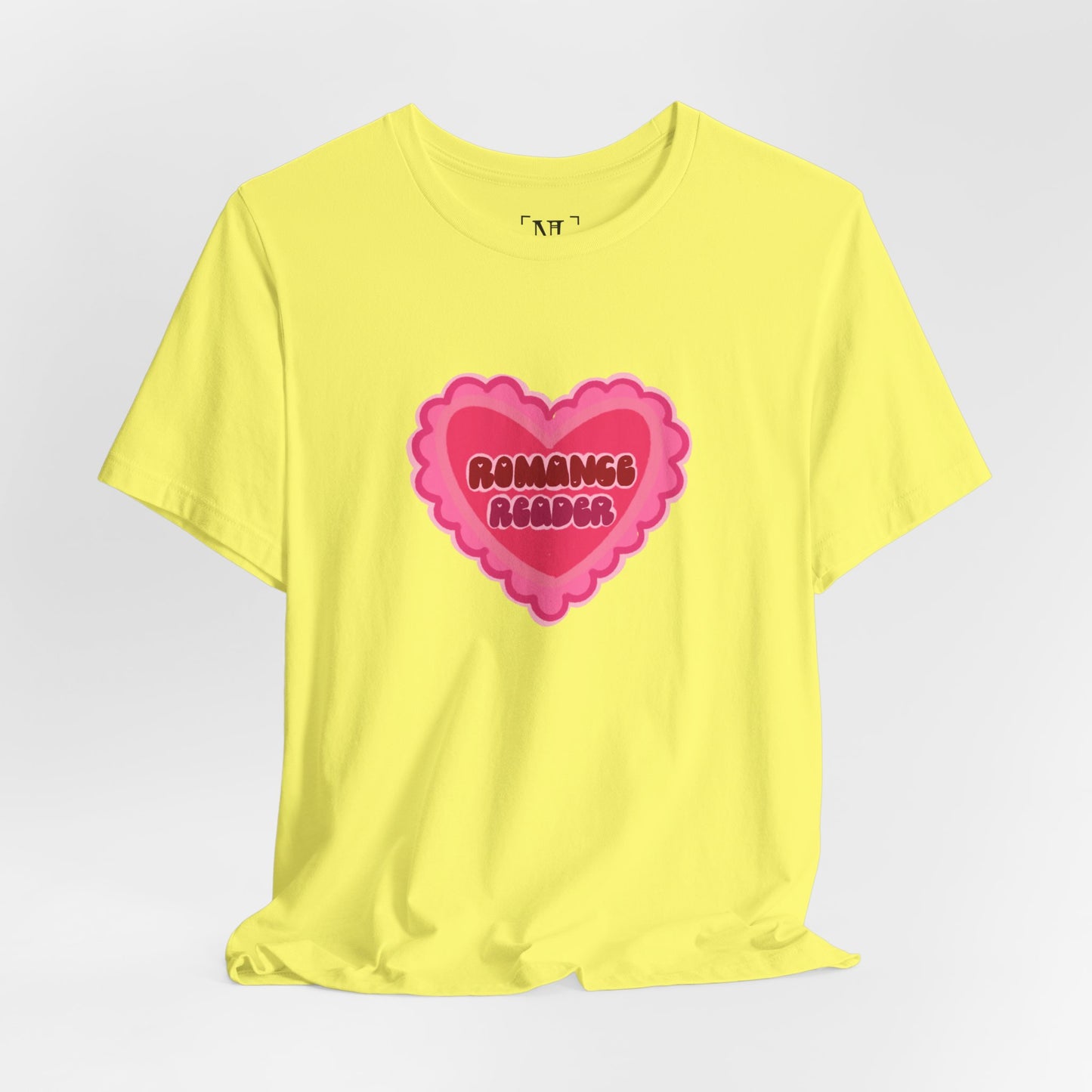 Romance Reader Heart Logo — Bookish Tee