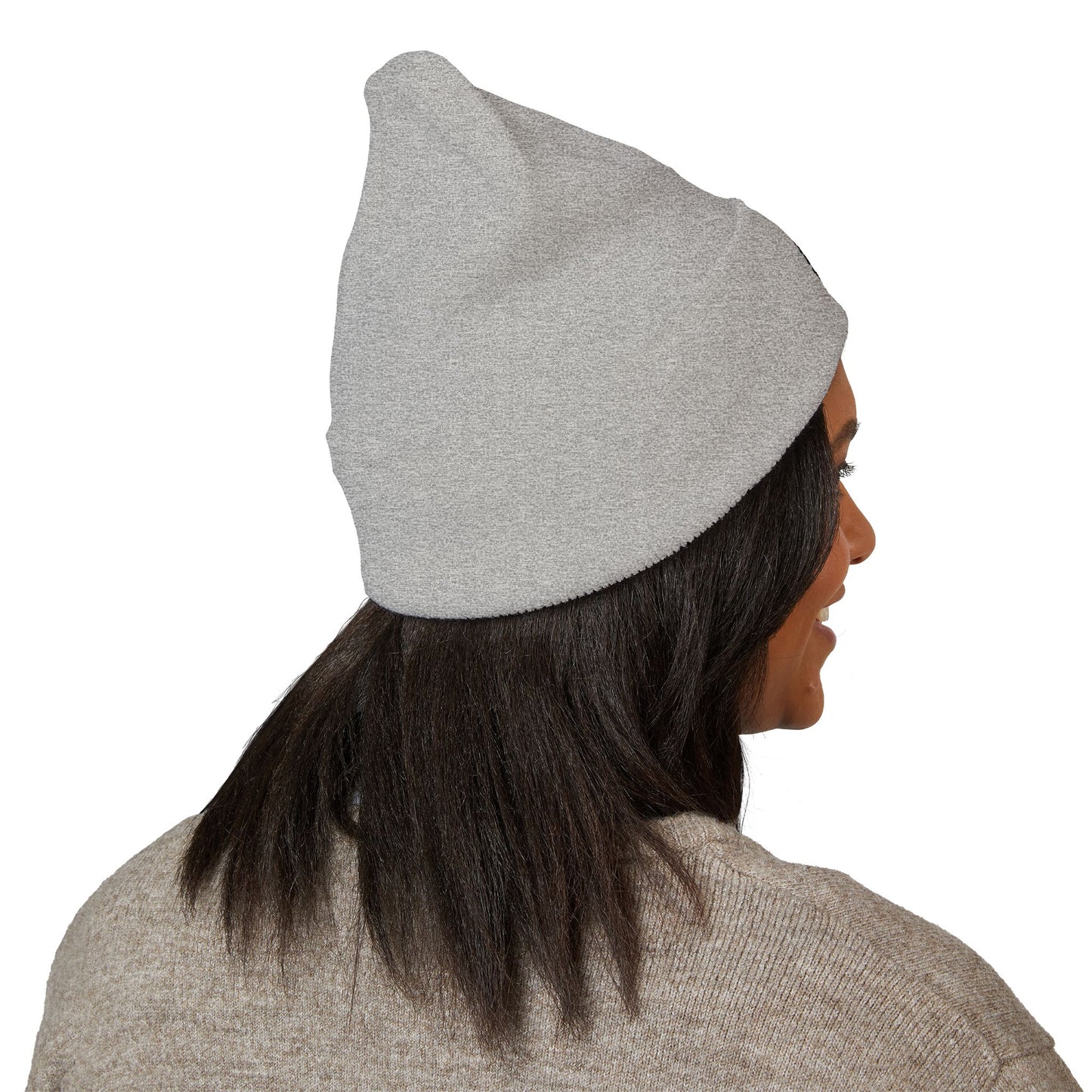 Football Mom Embroidered Cuffed Beanie – Cozy Sideline Knit Hat