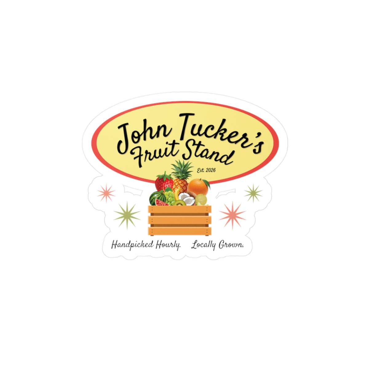 John Tucker's Fruit Stand - Hockey Romance Inspired Kiss-Cut Sticker