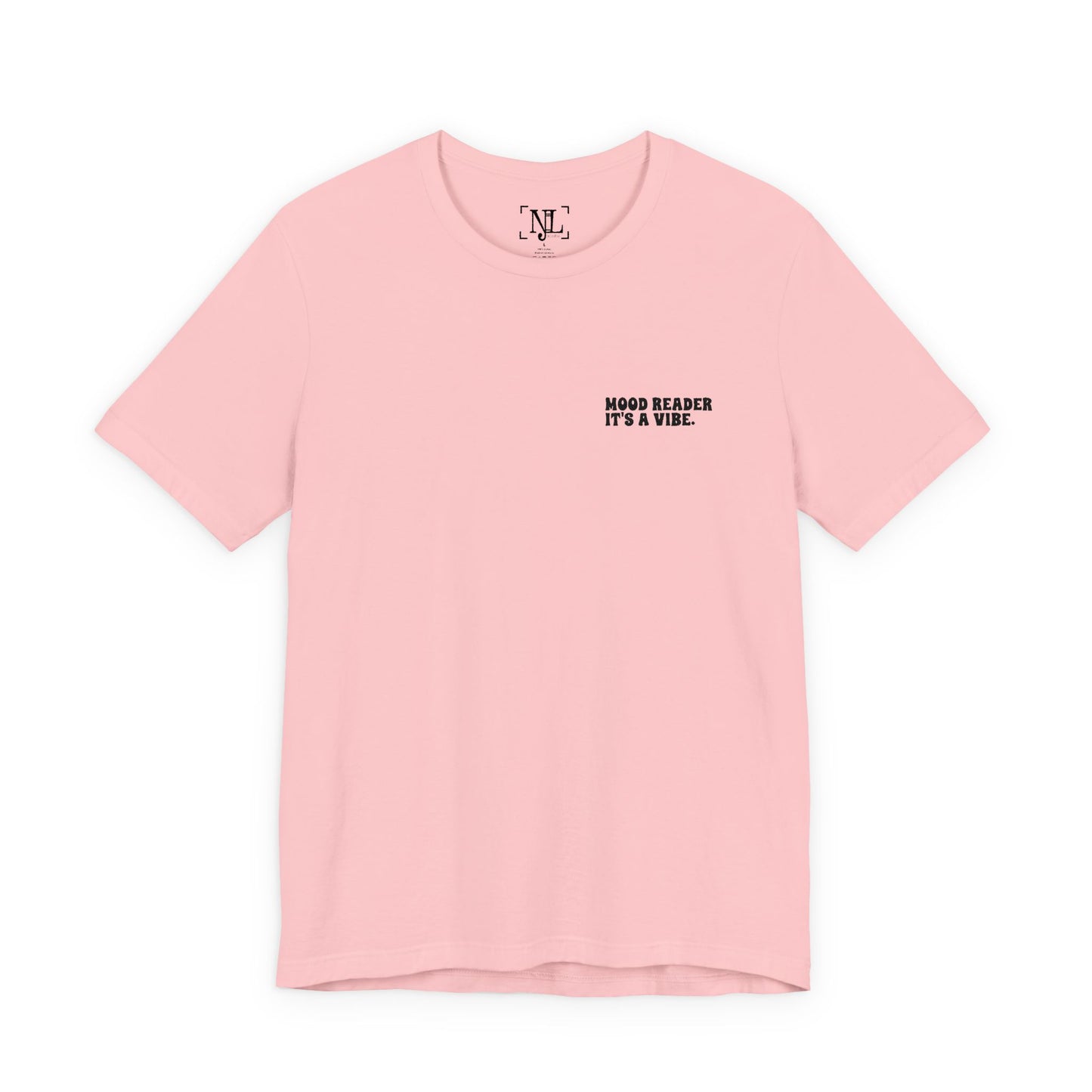"Mood Readers. It's a Vibe." - Embroidered Literary Tee (Black Text)