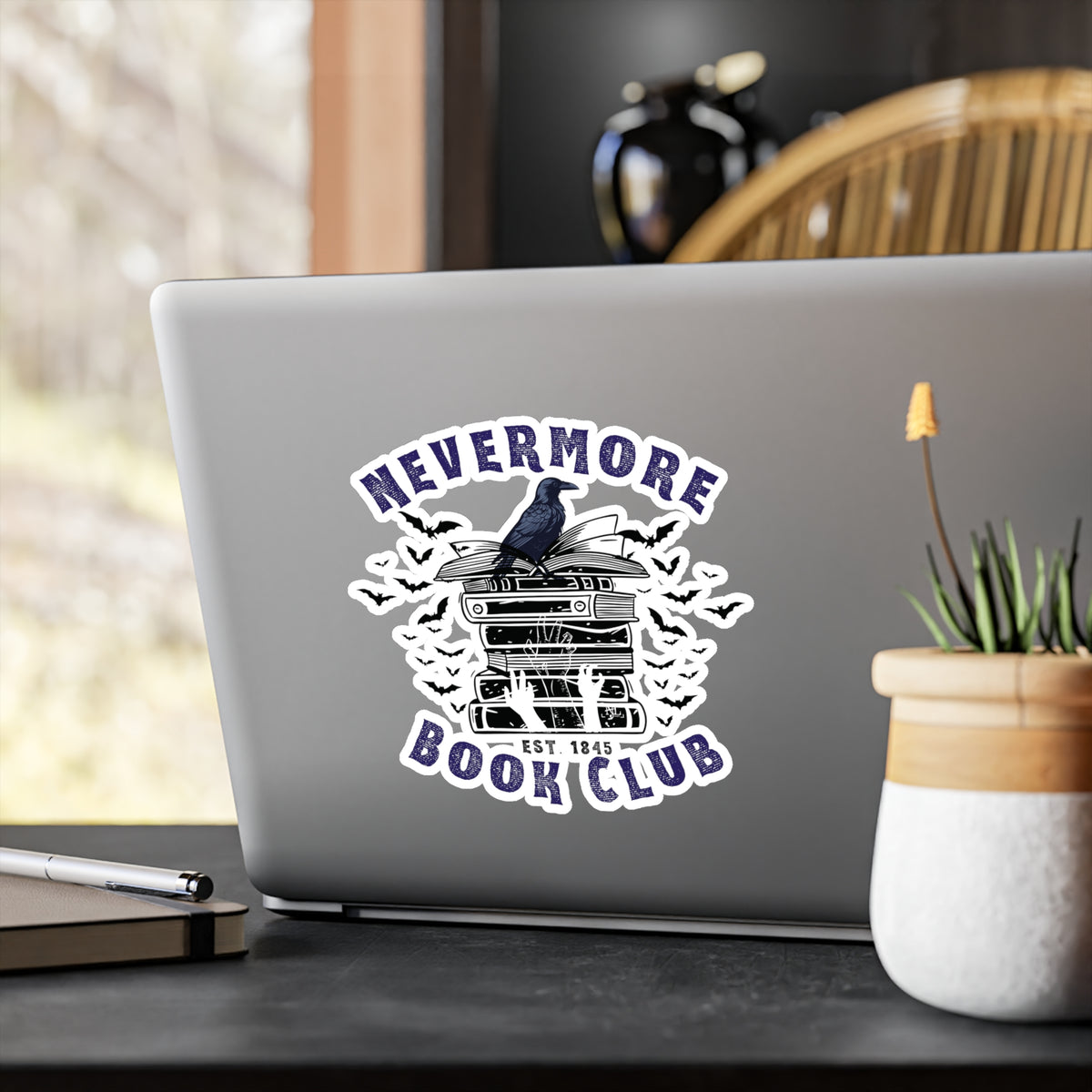 Nevermore Book Club Vinyl Decals
