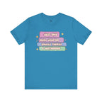 Book Lover Tee — "Just One More Chapter Unless There’s A Cliffhanger" Pastel Graphic