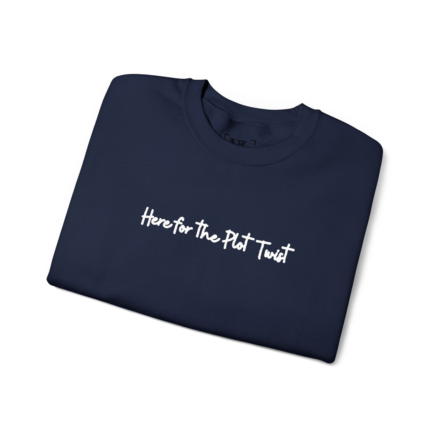 Here for the Plot Twist - Bookish Villa Inspired Embroidered Sweatshirt