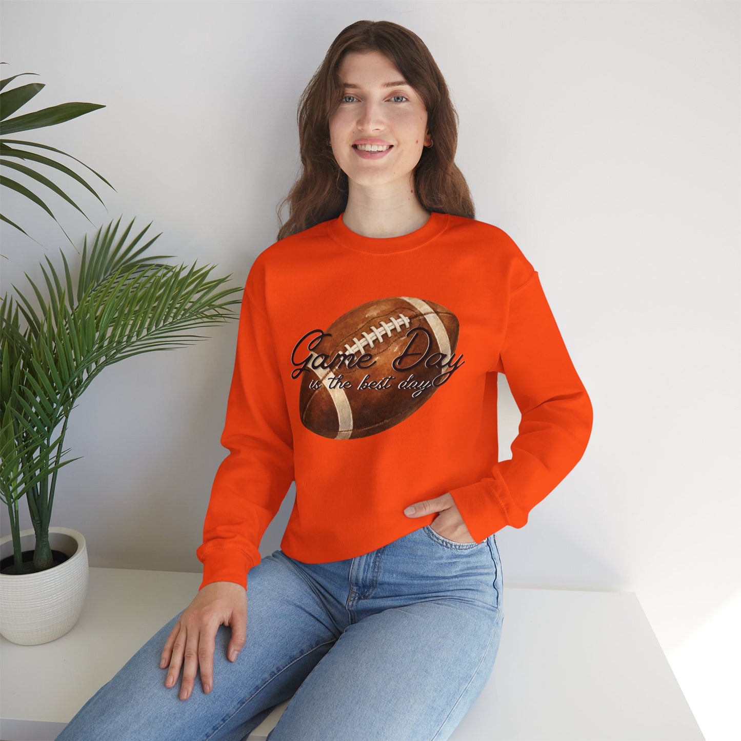 Game Day Is The Best Day Football Crewneck Sweatshirt