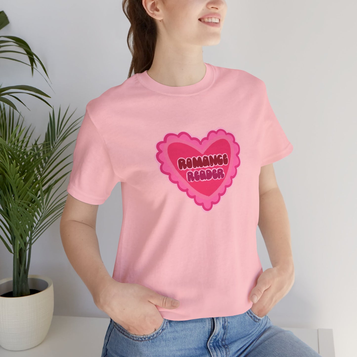 Romance Reader Heart Logo — Bookish Tee