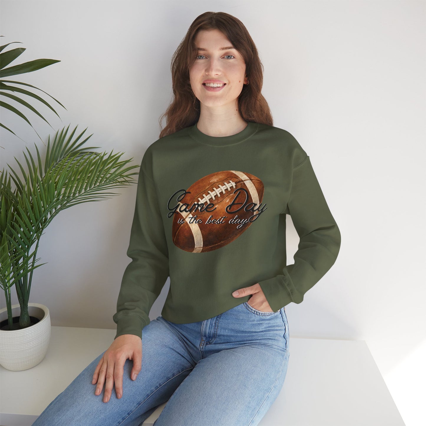 Game Day Is The Best Day Football Crewneck Sweatshirt