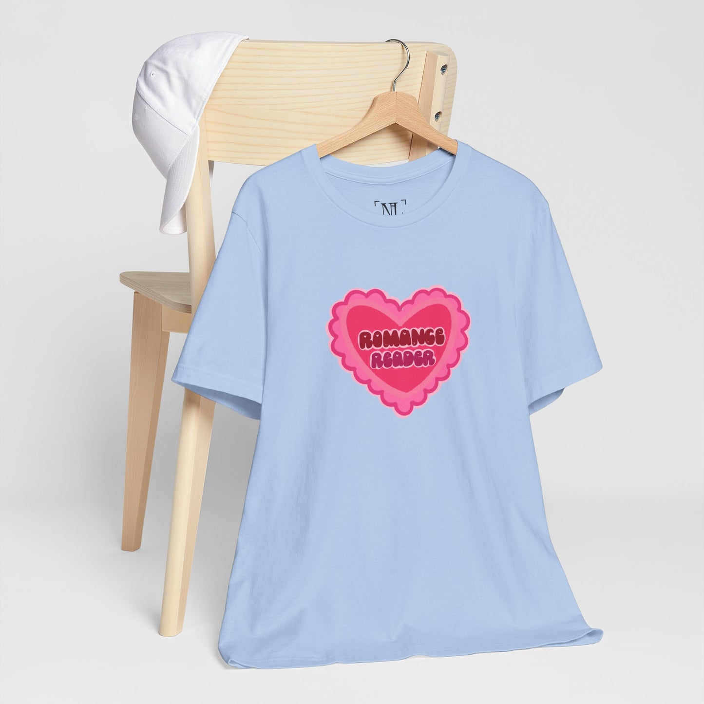 Romance Reader Heart Logo — Bookish Tee