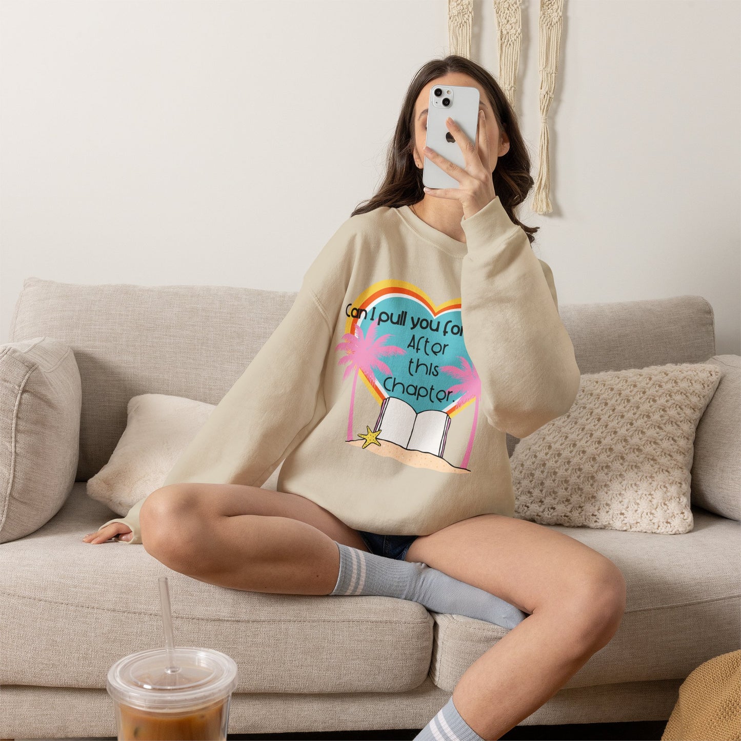 Can I Pull You for a Chat? - Bookish Villa Inspired Crewneck Sweatshirt