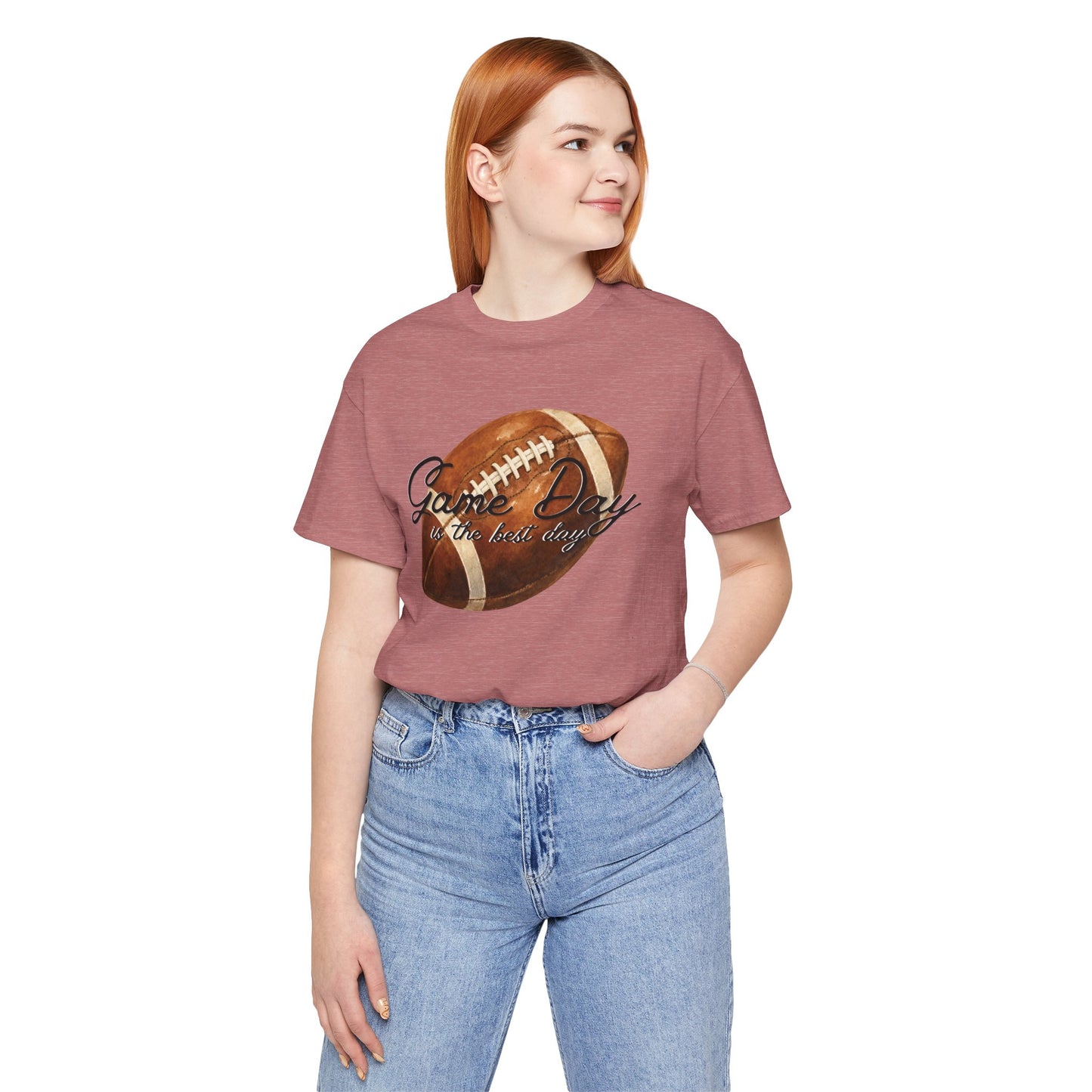 Game Day Football Tee — "Game Day is the best day" Vintage Football Shirt