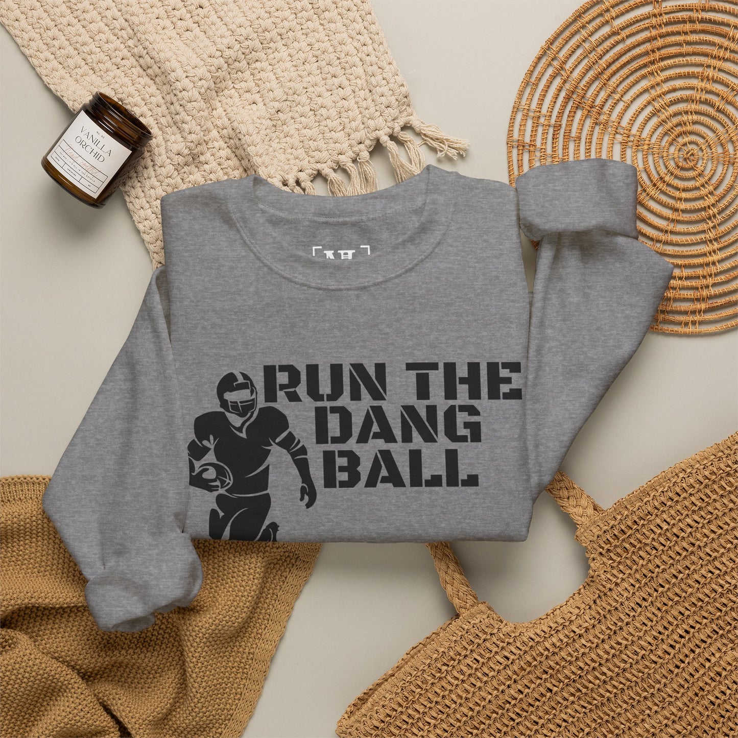 Football 'Run the Dang Ball' Crewneck Sweatshirt