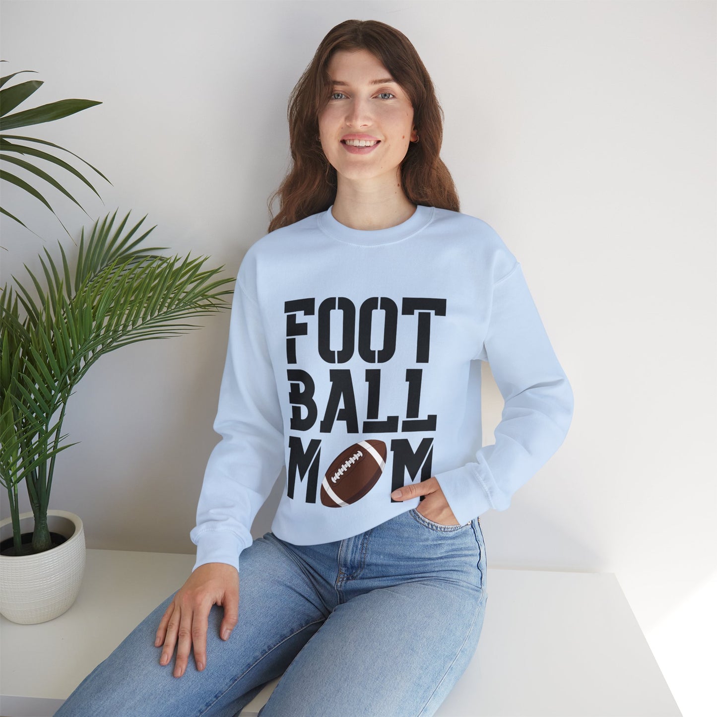 Football Mom Crewneck Sweatshirt