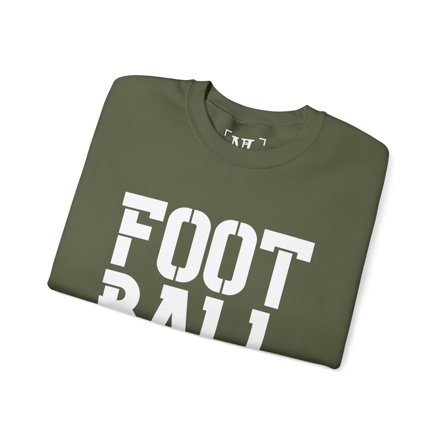 Football Mom Crewneck Sweatshirt (White Text)