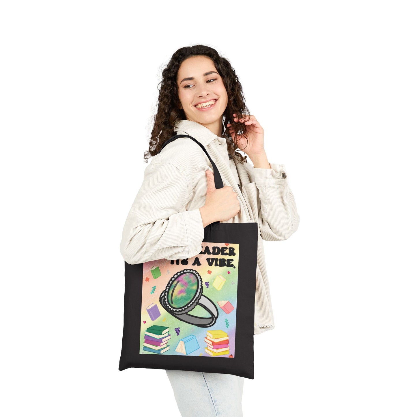Mood Reader, It’s a Vibe - Bookish Tote Bag (without Genres)