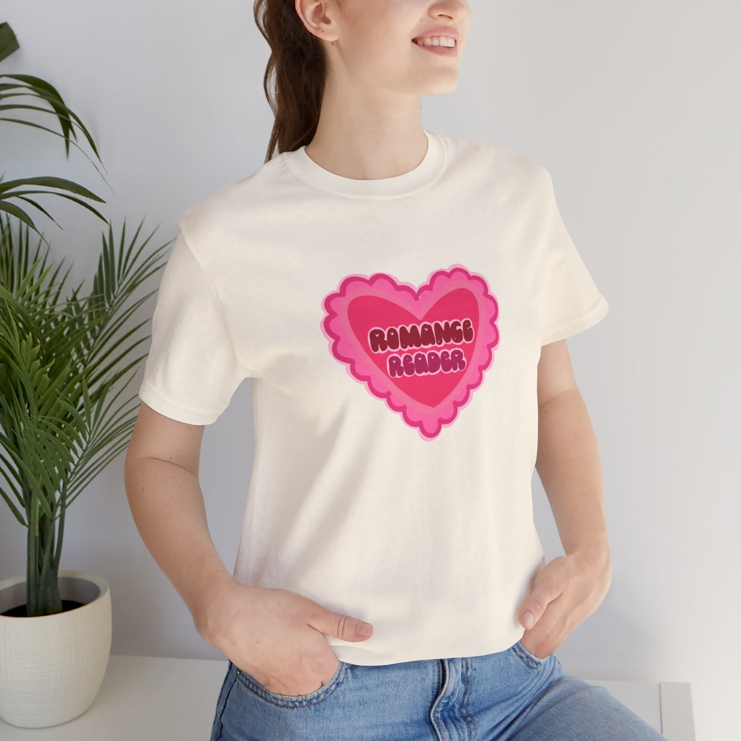 Romance Reader Heart Logo — Bookish Tee