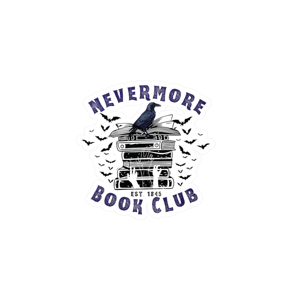 Nevermore Book Club Vinyl Decals