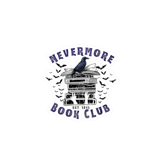 Nevermore Book Club Vinyl Decals