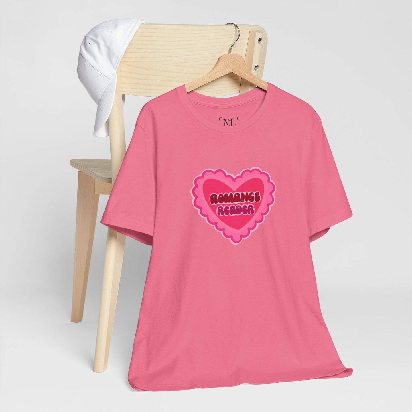 Romance Reader Heart Logo — Bookish Tee