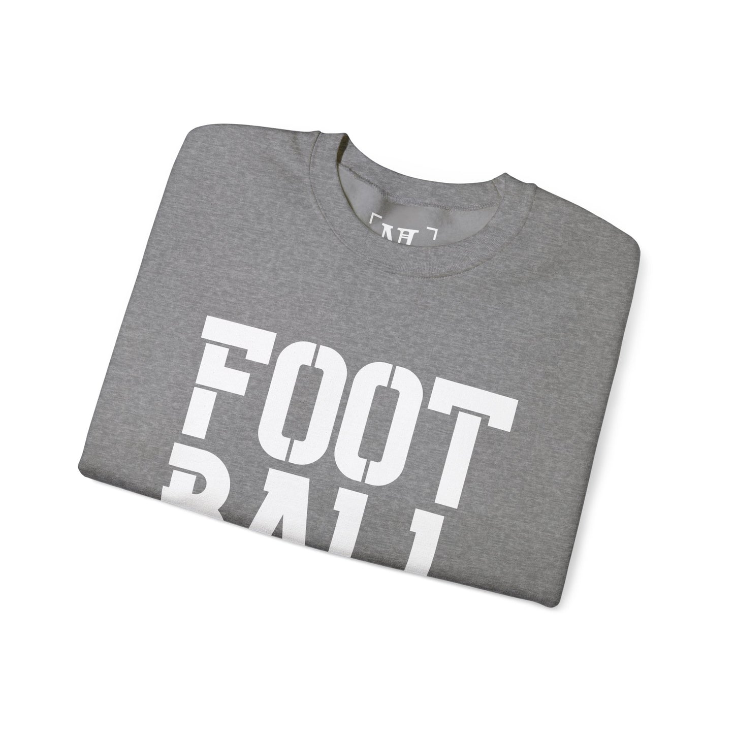 Football Mom Crewneck Sweatshirt (White Text)