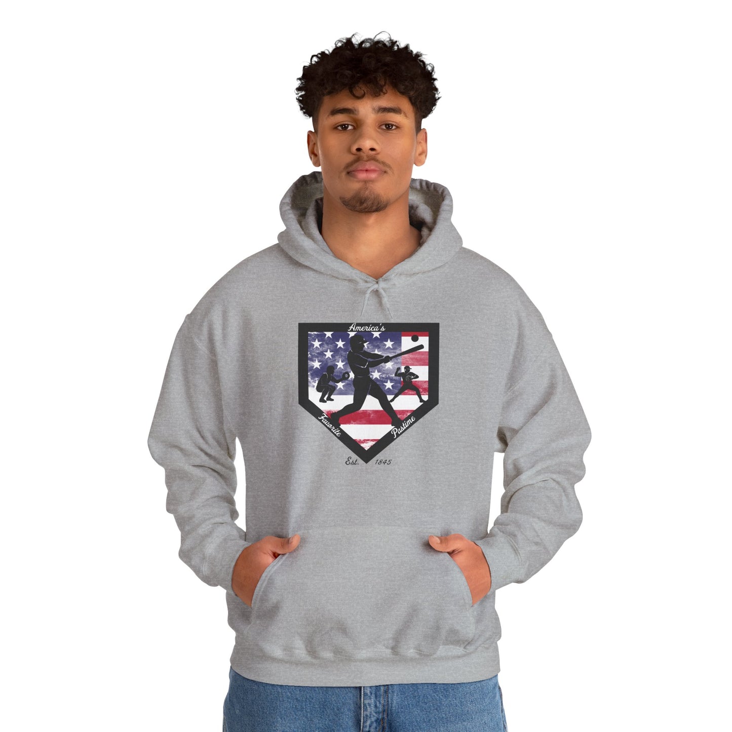 Baseball Home Plate Hoodie – America's Favorite Pastime Design