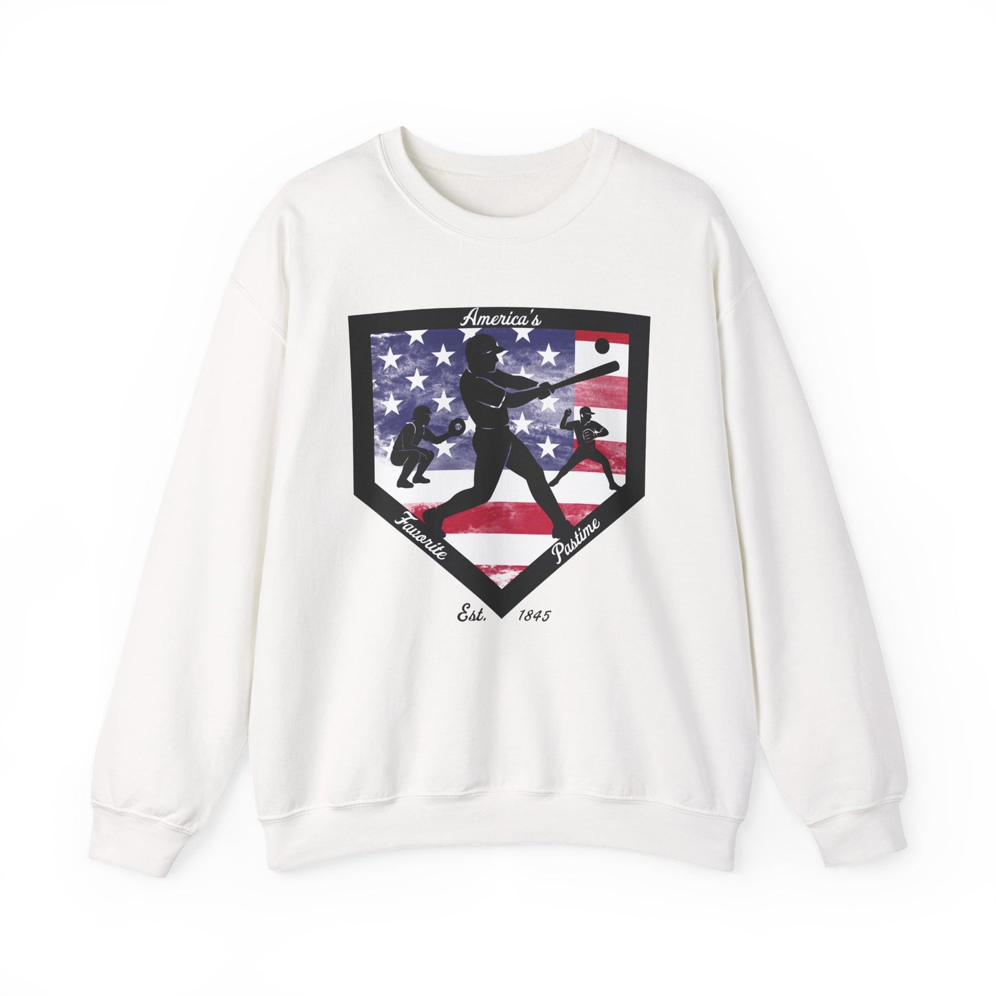 Baseball Home Plate Sweatshirt – America's Favorite Pastime Sweatshirt
