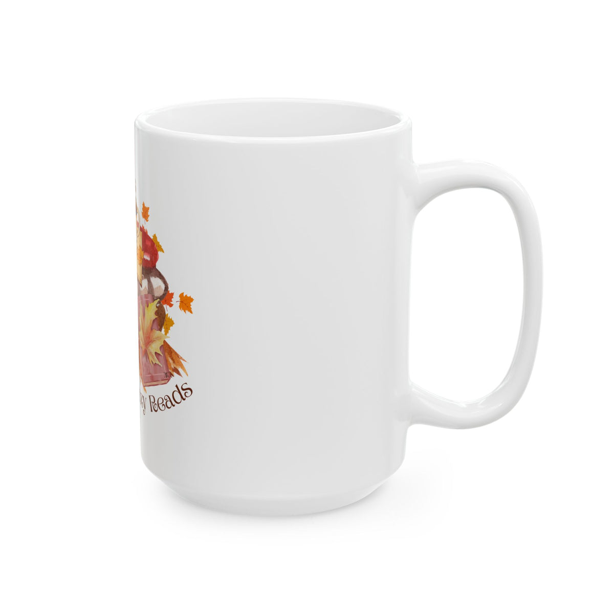 Autumn Leaves & Cozy Reads Ceramic Mug