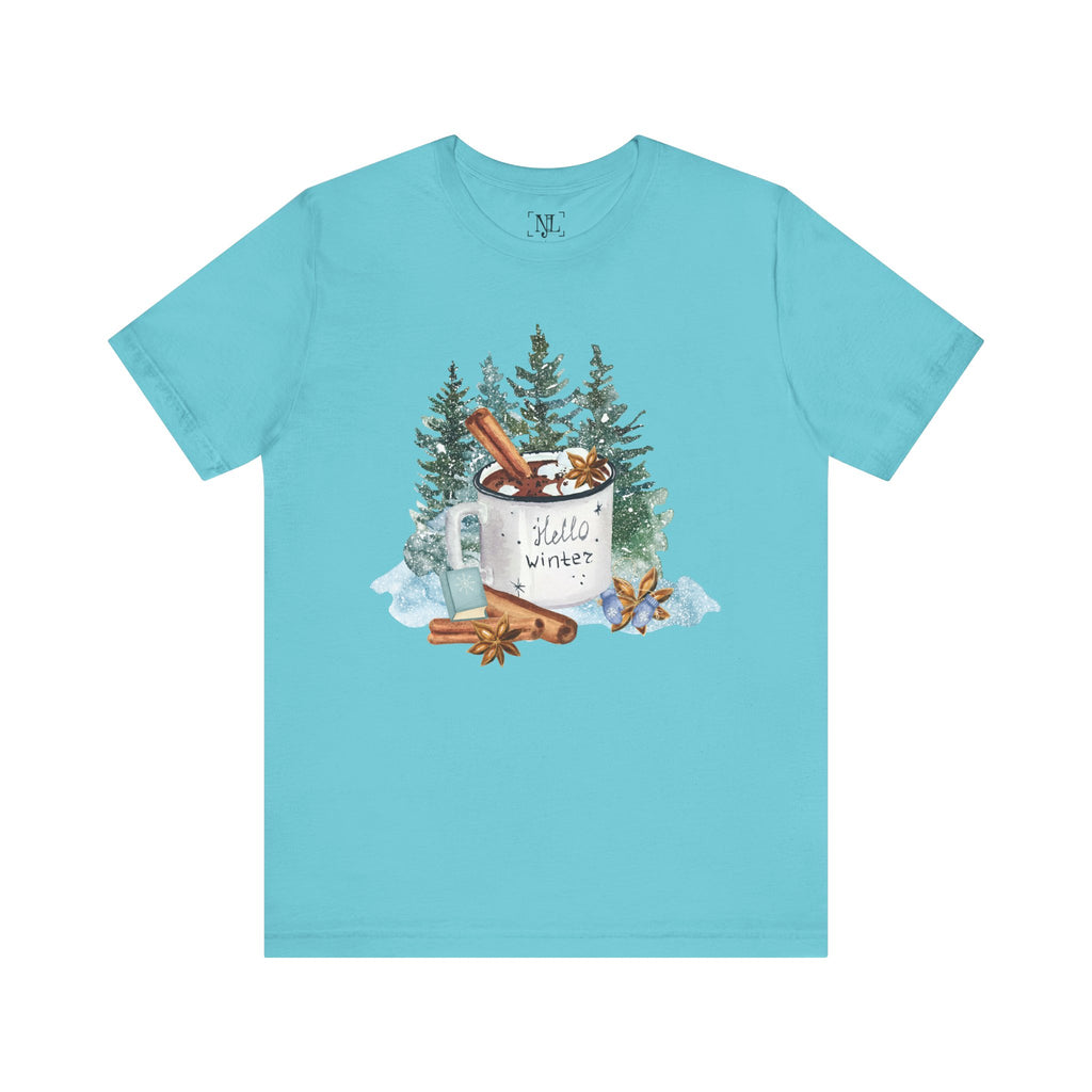 Hello Winter Mug Short Sleeve Tee