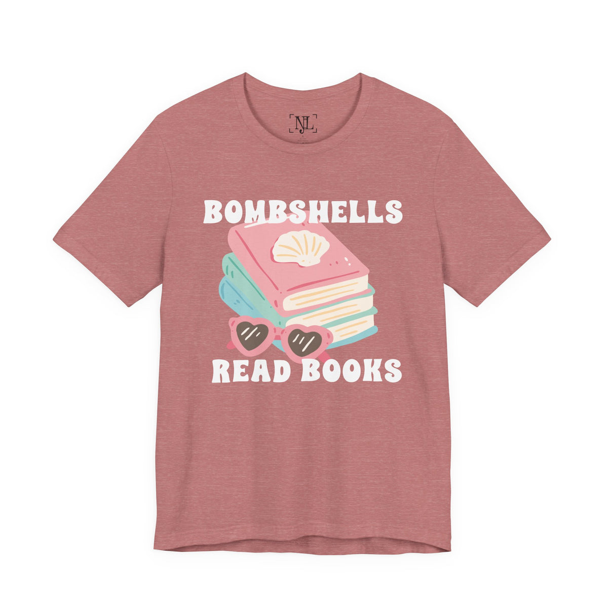Bombshells Read Books - Bookish Villa Inspired Tee (White Text)