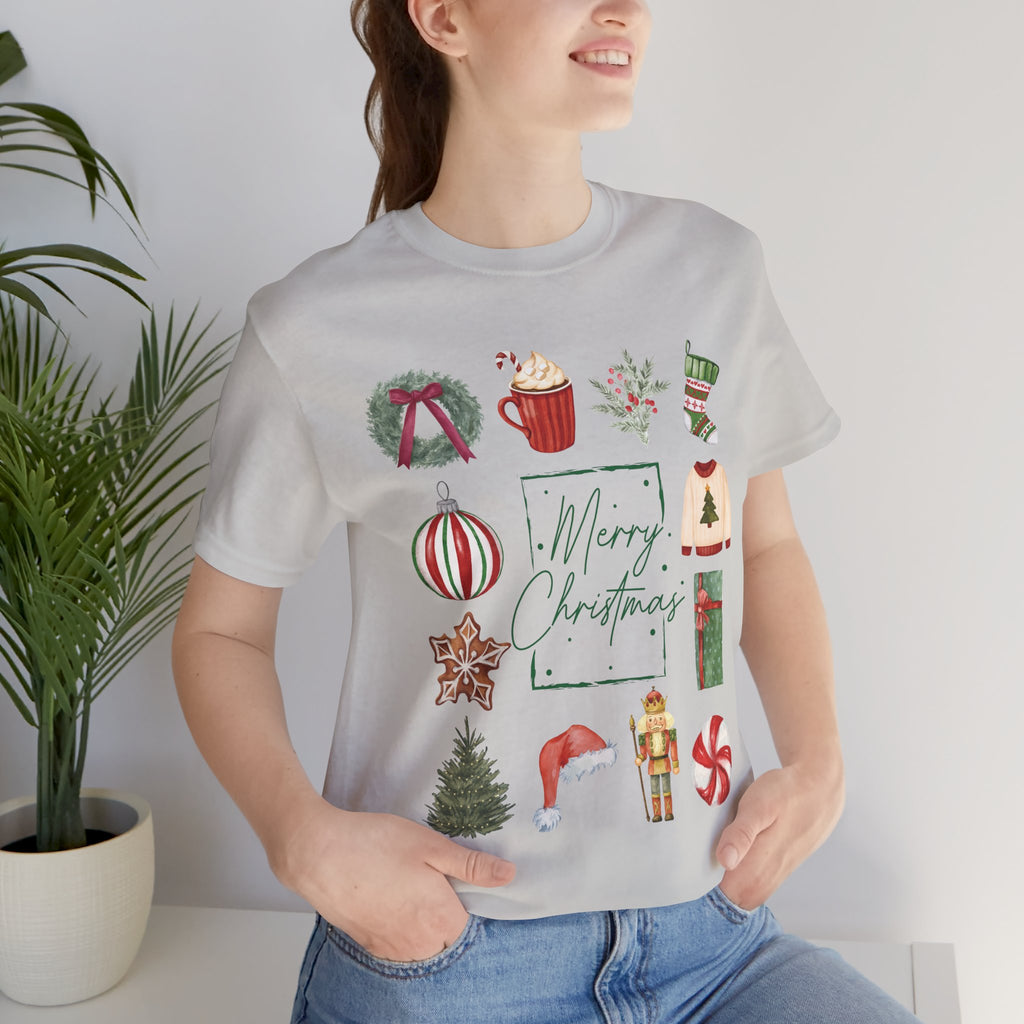 Vintage Merry Christmas - Short Sleeve Tee