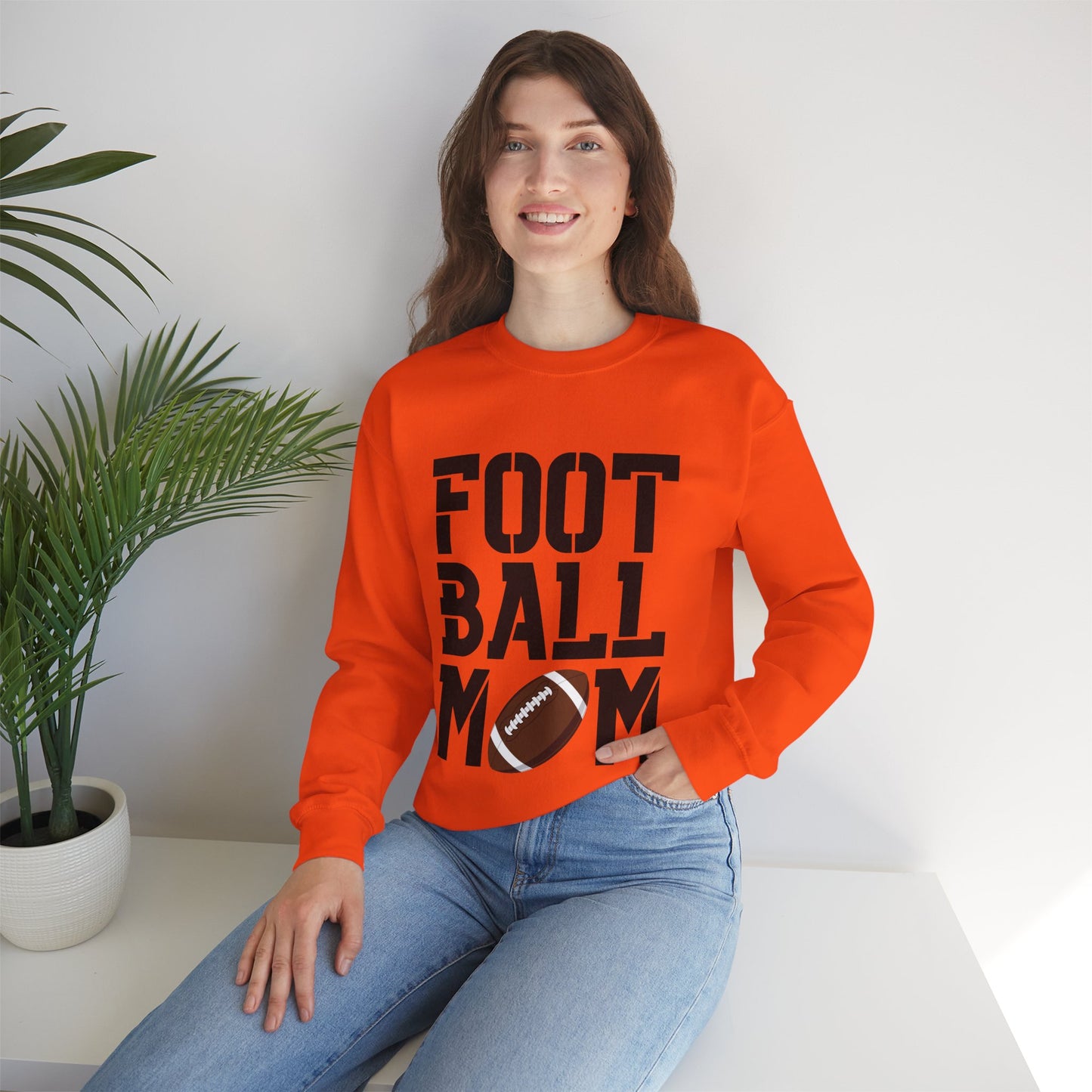 Football Mom Crewneck Sweatshirt