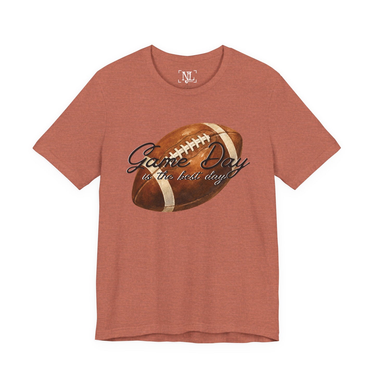 Game Day Football Tee — "Game Day is the best day" Vintage Football Shirt