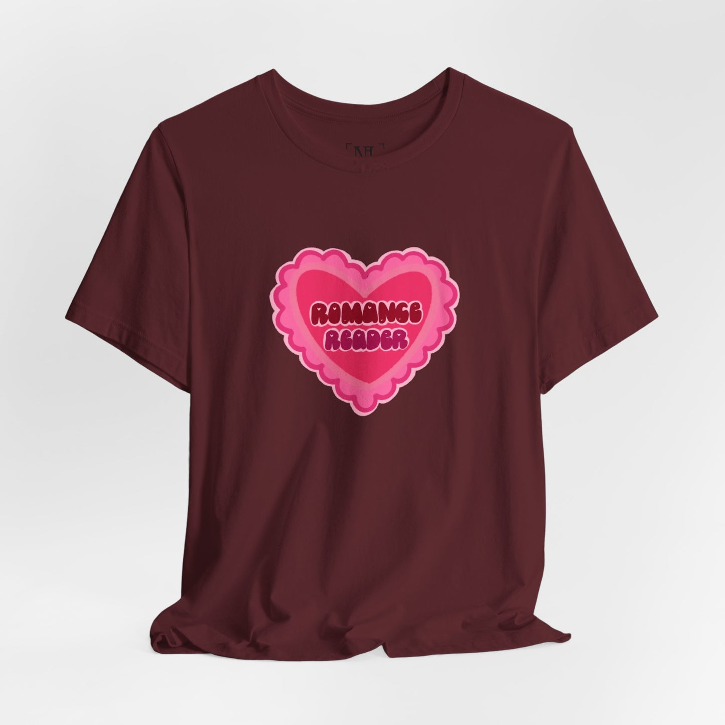 Romance Reader Heart Logo — Bookish Tee