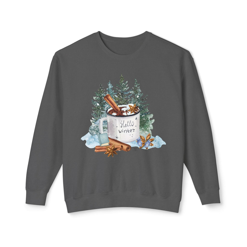 Hello Winter Mug Crewneck Sweatshirt