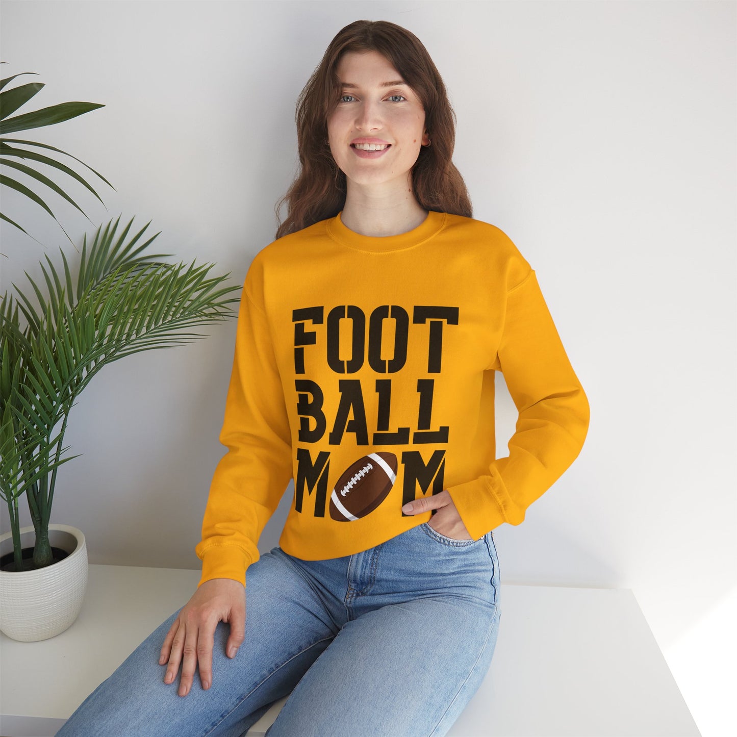 Football Mom Crewneck Sweatshirt