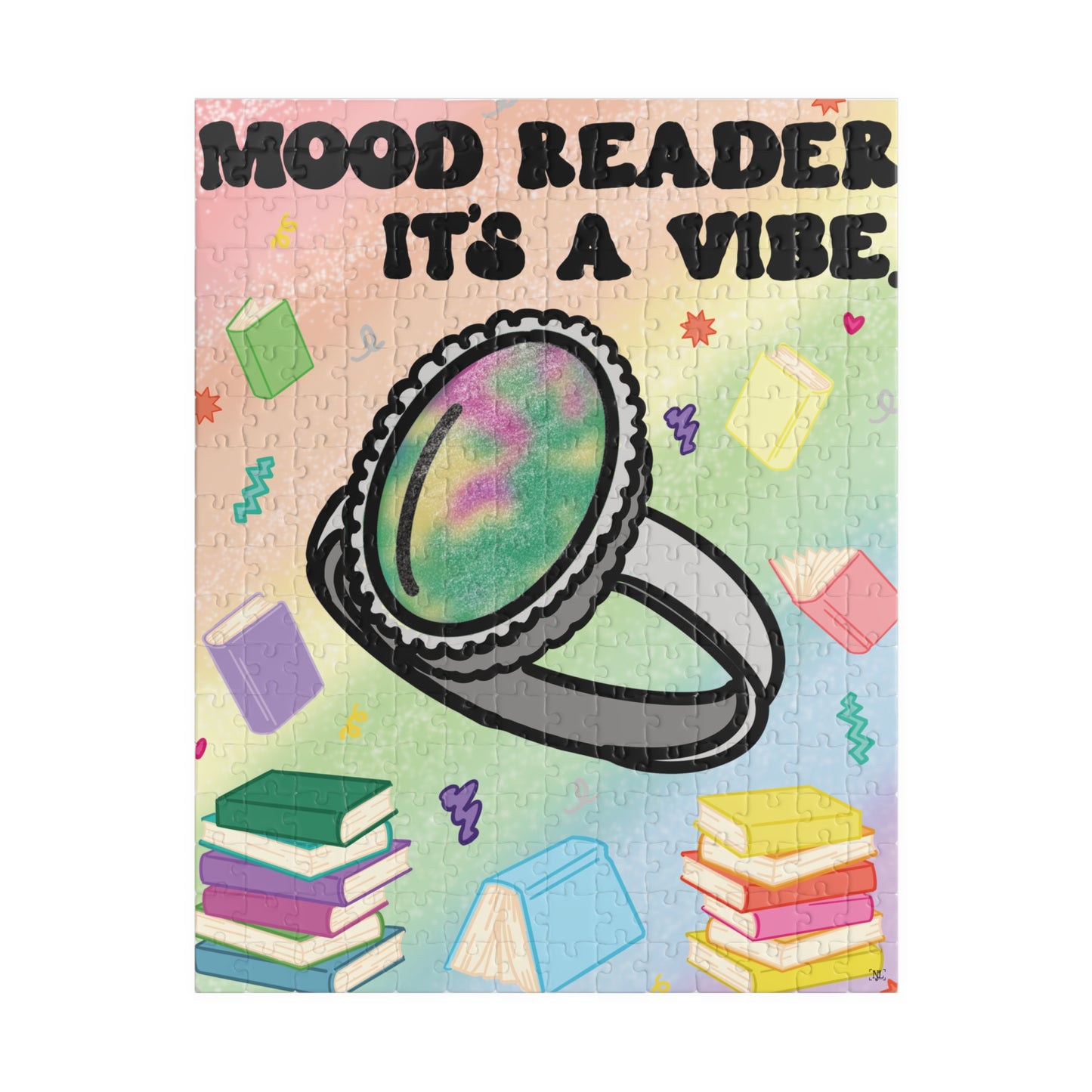 Mood Reader It's a Vibe - Bookish Jigsaw Puzzle (without Genres)