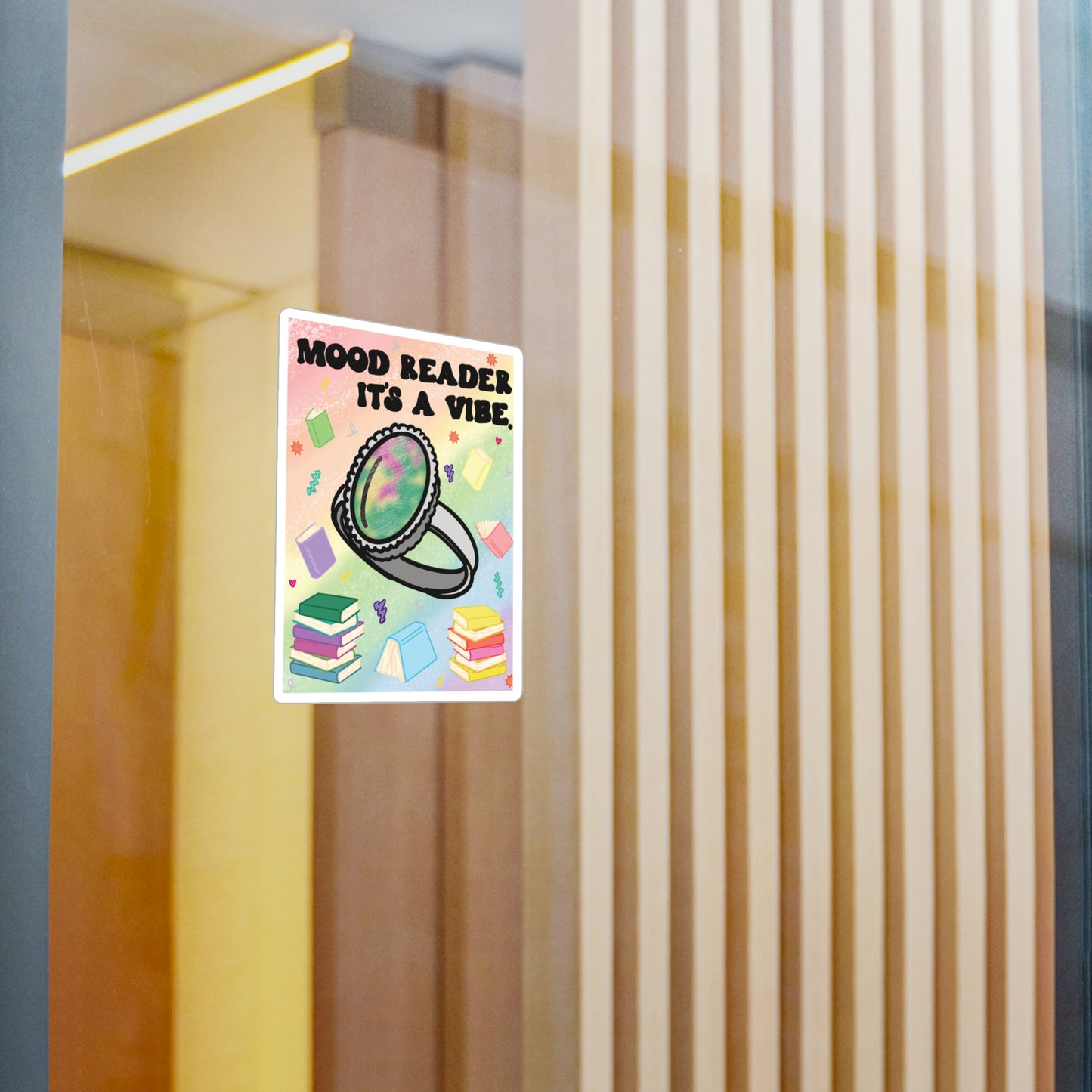 Mood Reader It's a Vibe. Sticker —  Kiss-Cut Vinyl Decal (without Genres)